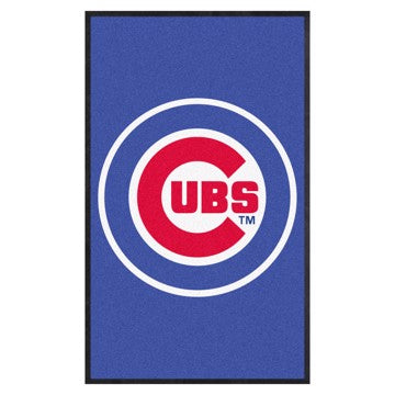 Wholesale-Chicago Cubs 3X5 High-Traffic Mat with Durable Rubber Backing MLB Commercial Mat - Portrait Orientation - Indoor - 33.5" x 57" SKU: 9828