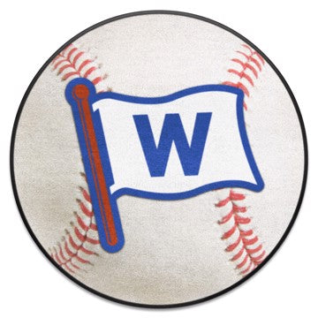 Wholesale-Chicago Cubs Baseball Mat MLB Accent Rug - Round - 27" diameter SKU: 21902