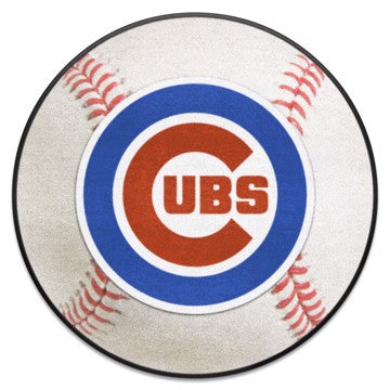 Wholesale-Chicago Cubs Baseball Mat MLB Accent Rug - Round - 27" diameter SKU: 6465