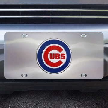 Wholesale-Chicago Cubs Diecast License Plate MLB Exterior Auto Accessory - 12" x 6" SKU: 26880
