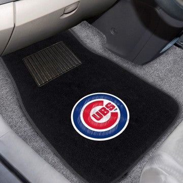 Wholesale-Chicago Cubs Embroidered Car Mat Set MLB Auto Floor Mat - 2 piece Set - 17" x 25.5" SKU: 10742