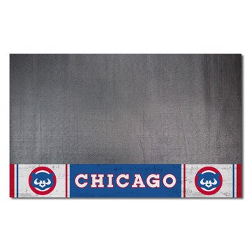Wholesale-Chicago Cubs Grill Mat - Retro Collection MLB Vinyl Mat - 26" x 42" SKU: 2205