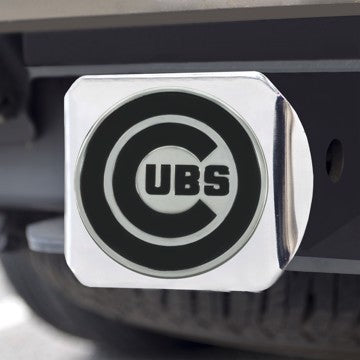 Wholesale-Chicago Cubs Hitch Cover MLB Chrome Emblem on Chrome Hitch - 3.4" x 4" SKU: 26537