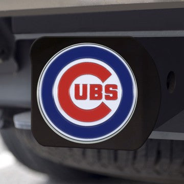 Wholesale-Chicago Cubs Hitch Cover MLB Color Emblem on Black Hitch - 3.4" x 4" SKU: 26538