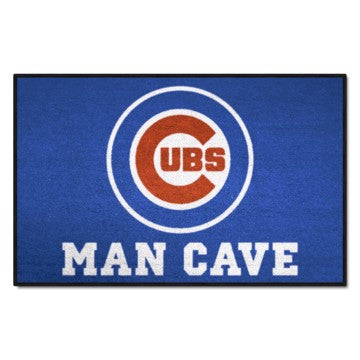Wholesale-Chicago Cubs Man Cave Starter MLB Accent Rug - 19" x 30" SKU: 22387