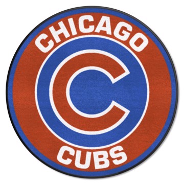 Wholesale-Chicago Cubs Roundel Mat MLB Accent Rug - Round - 27" diameter SKU: 18130
