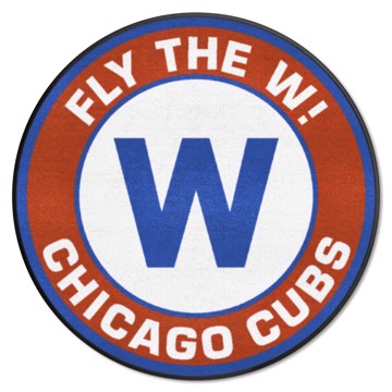 Wholesale-Chicago Cubs Roundel Mat MLB Accent Rug - Round - 27" diameter SKU: 21903