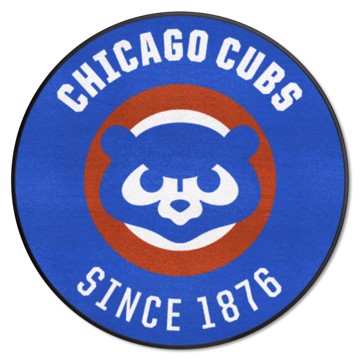 Wholesale-Chicago Cubs Roundel Mat - Retro Collection MLB Accent Rug - Round - 27" diameter SKU: 2201