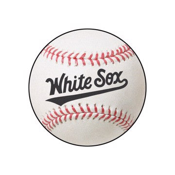 Wholesale-Chicago White Sox Baseball Mat MLB Accent Rug - Round - 27" diameter SKU: 32462
