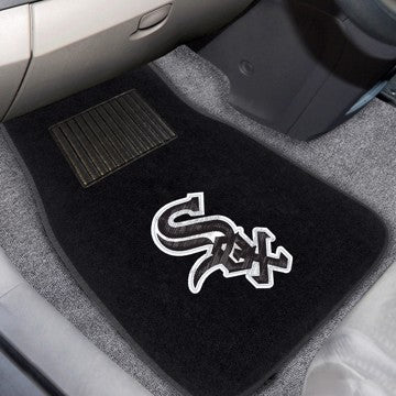 Wholesale-Chicago White Sox Embroidered Car Mat Set MLB Auto Floor Mat - 2 piece Set - 17" x 25.5" SKU: 10746