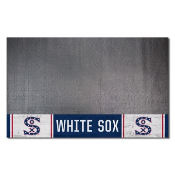 Wholesale-Chicago White Sox Grill Mat - Retro Collection MLB Vinyl Mat - 26" x 42" SKU: 1780
