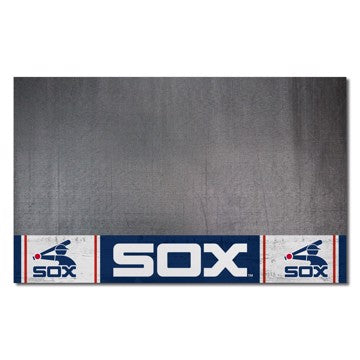 Wholesale-Chicago White Sox Grill Mat - Retro Collection MLB Vinyl Mat - 26" x 42" SKU: 2155