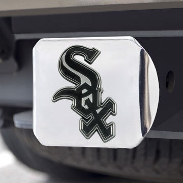 Wholesale-Chicago White Sox Hitch Cover MLB Chrome Emblem on Chrome Hitch - 3.4" x 4" SKU: 26548