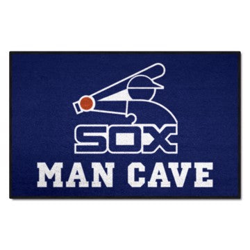 Wholesale-Chicago White Sox Man Cave Starter MLB Accent Rug - 19" x 30" SKU: 22391