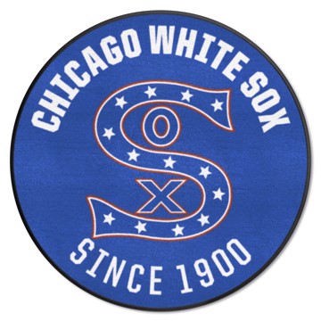 Wholesale-Chicago White Sox Roundel Mat - Retro Collection MLB Accent Rug - Round - 27" diameter SKU: 1776