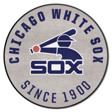 Wholesale-Chicago White Sox Roundel Mat - Retro Collection MLB Accent Rug - Round - 27" diameter SKU: 2124