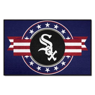 Wholesale-Chicago White Sox Starter Mat - MLB Patriotic MLB Accent Rug - 19" x 30" SKU: 18533