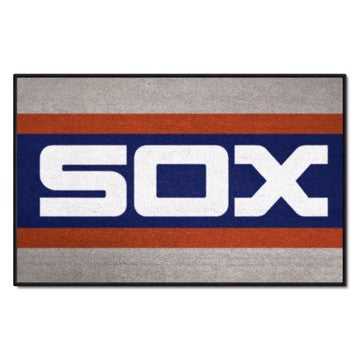 Wholesale-Chicago White Sox Starter Mat - Retro Collection MLB Accent Rug - 19" x 30" SKU: 2154