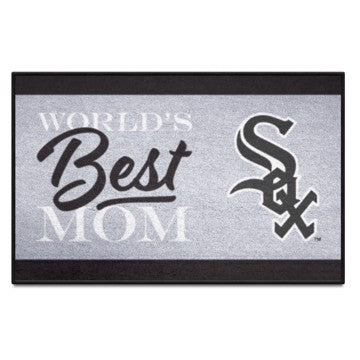 Wholesale-Chicago White Sox Starter Mat - World's Best Mom MLB Accent Rug - 19" x 30" SKU: 34092