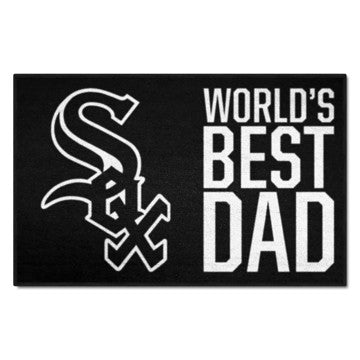 Wholesale-Chicago White Sox World's Best Dad Starter Mat MLB Accent Rug - 19" x 30" SKU: 31119