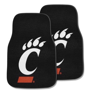 Wholesale-Cincinnati Bearcats 2-pc Carpet Car Mat Set 17in. x 27in. - 2 Pieces SKU: 5643