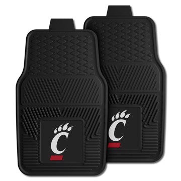 Wholesale-Cincinnati Bearcats 2-pc Vinyl Car Mat Set 17in. x 27in. - 2 Pieces SKU: 11764