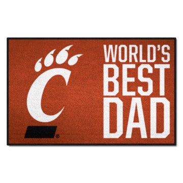 Wholesale-Cincinnati Bearcats World's Best Dad Starter Mat 19"x30" SKU: 31211