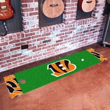 Wholesale-Cincinnati Bengals NFL x FIT Putting Green Mat NFL Golf Accessory - 18" x 72" SKU: 23230
