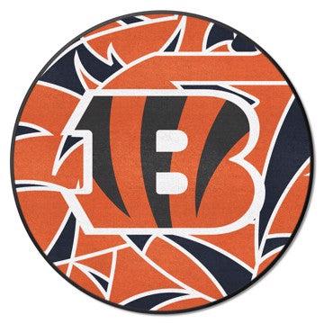 Wholesale-Cincinnati Bengals NFL x FIT Roundel Mat NFL Accent Rug - Round - 27" diameter SKU: 23231