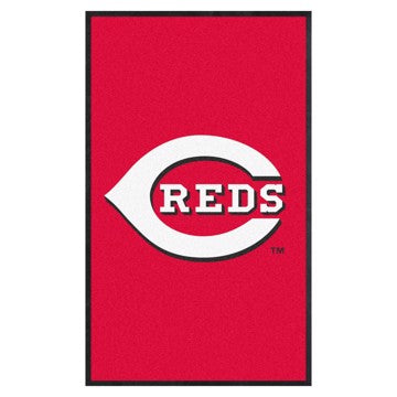 Wholesale-Cincinnati Reds 3X5 High-Traffic Mat with Durable Rubber Backing MLB Commercial Mat - Portrait Orientation - Indoor - 33.5" x 57" SKU: 9832
