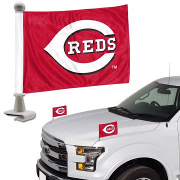 Wholesale-Cincinnati Reds Ambassador Flags MLB Mini Suto Flags - 2 Piece - 4" x 6" SKU: 63309