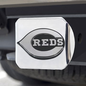 Wholesale-Cincinnati Reds Hitch Cover MLB Chrome Emblem on Chrome Hitch - 3.4" x 4" SKU: 26557