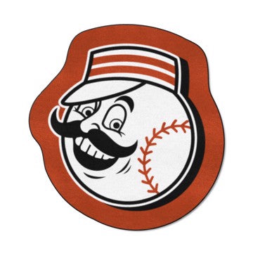 Wholesale-Cincinnati Reds Mascot Mat MLB Accent Rug - Approximately 36" x 36" SKU: 32449