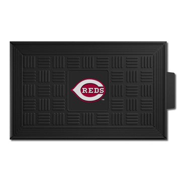 Wholesale-Cincinnati Reds Medallion Door Mat MLB Outdoor Door Mat - 19.5" x 31" SKU: 11295