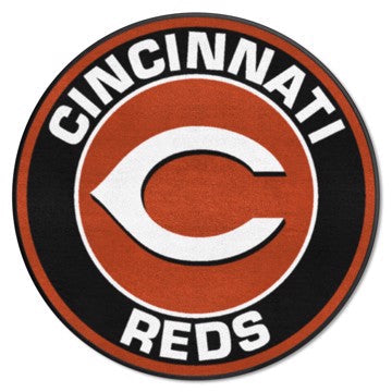 Wholesale-Cincinnati Reds Roundel Mat MLB Accent Rug - Round - 27" diameter SKU: 18132