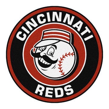 Wholesale-Cincinnati Reds Roundel Mat MLB Accent Rug - Round - 27" diameter SKU: 32451