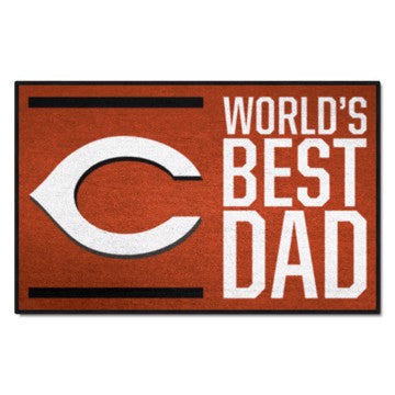 Wholesale-Cincinnati Reds World's Best Dad Starter Mat MLB Accent Rug - 19" x 30" SKU: 31120