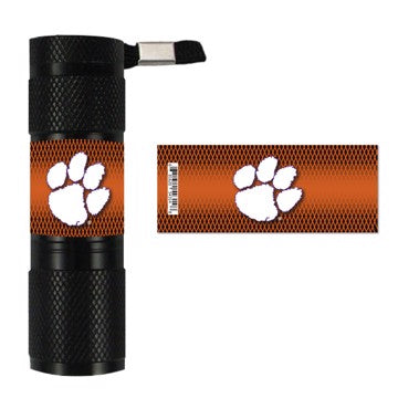 Wholesale-Clemson Flashlight Clemson University Flashlight 7" x 6" x 1" - "Paw Print" Primary Logo SKU: 62363