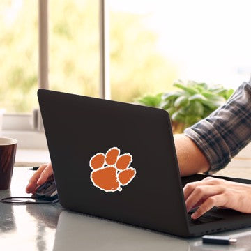 Wholesale-Clemson Matte Decal Clemson University Matte Decal 5” x 6.25” - "Paw Print" Logo SKU: 61254