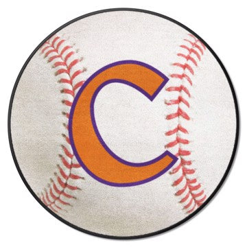 Wholesale-Clemson Tigers Baseball Mat NCAA Accent Rug - Round - 27" diameter SKU: 36316