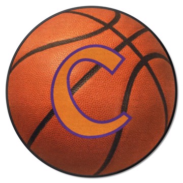 Wholesale-Clemson Tigers Basketball Mat NCAA Accent Rug - Round - 27" diameter SKU: 36317
