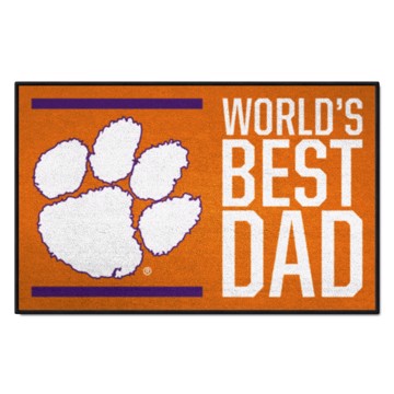 Wholesale-Clemson Tigers World's Best Dad Starter Mat 19"x30" SKU: 18213
