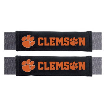 Wholesale-Clemson University Embroidered Seatbelt Pad - Pair Clemson Tigers Embroidered Seatbelt Pad - 2 Pieces SKU: 32072