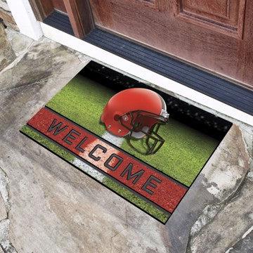 Wholesale-Cleveland Browns Crumb Rubber Door Mat NFL Outdoor Door Mat - 18" x 30" SKU: 19940
