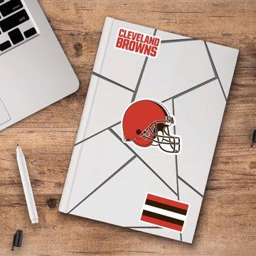 Wholesale-Cleveland Browns Decal 3-pk NFL 3 Piece - 5” x 6.25” (total) SKU: 60951