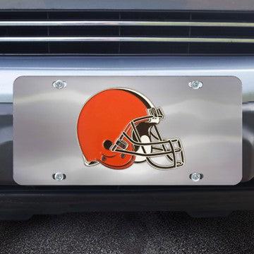 Wholesale-Cleveland Browns Diecast License Plate NFL Exterior Auto Accessory - 12" x 6" SKU: 28626
