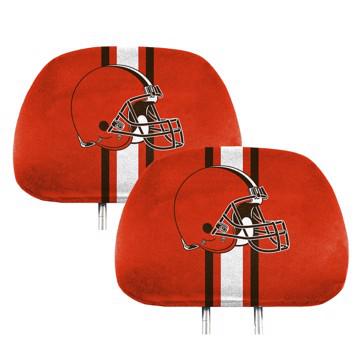 Wholesale-Cleveland Browns Printed Headrest Cover NFL Universal Fit - 10" x 13" SKU: 62009