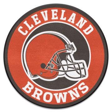 Wholesale-Cleveland Browns Roundel Mat NFL Accent Rug - Round - 27" diameter SKU: 17681