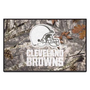 Wholesale-Cleveland Browns Starter Mat - Camo NFL Accent Rug - 19" x 30" SKU: 34218
