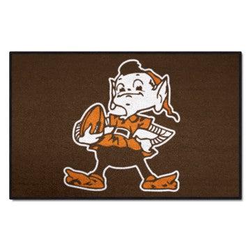 Wholesale-Cleveland Browns Starter Mat - Retro Collection NFL Accent Rug - 19" x 30" SKU: 32494